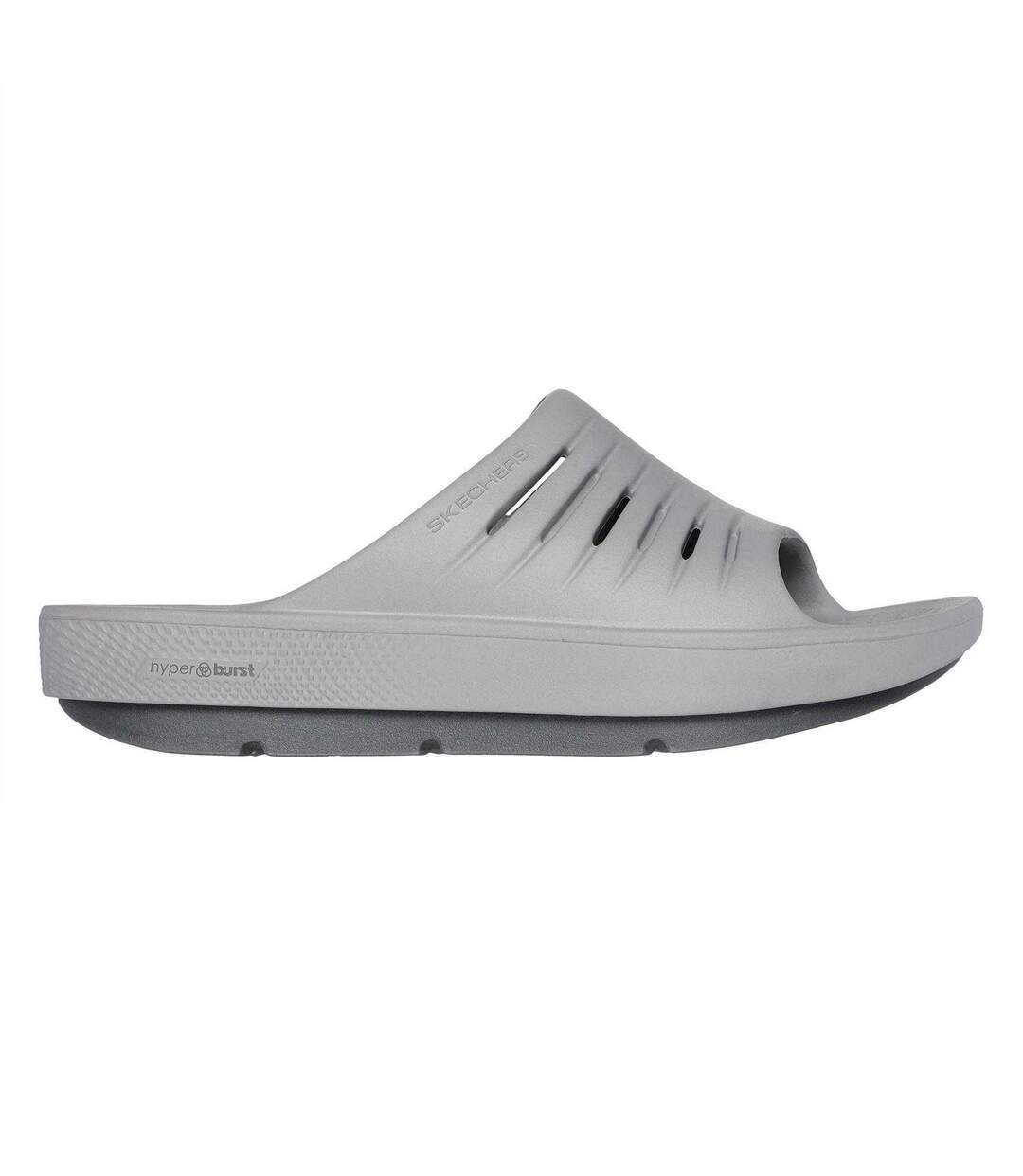 Womens/ladies Flat Sports Sandals Grey Skechers-3