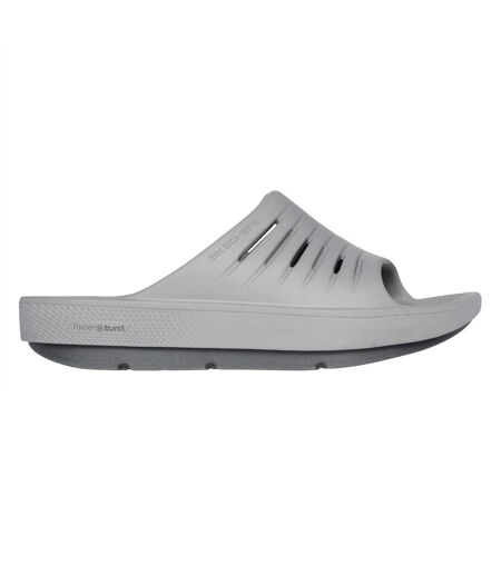 Womens/ladies Flat Sports Sandals Grey Skechers