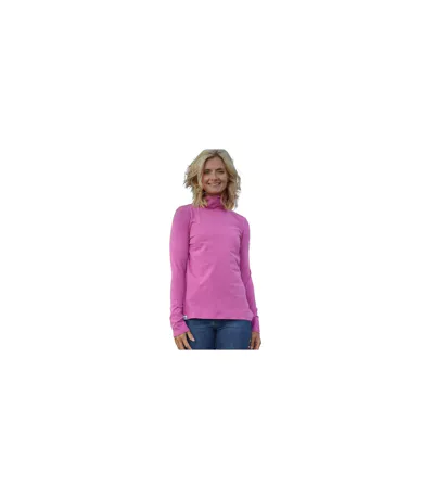 Haut Polaire Manches Longues Motif/style Pénombre Femme Framboise Lazy Jacks