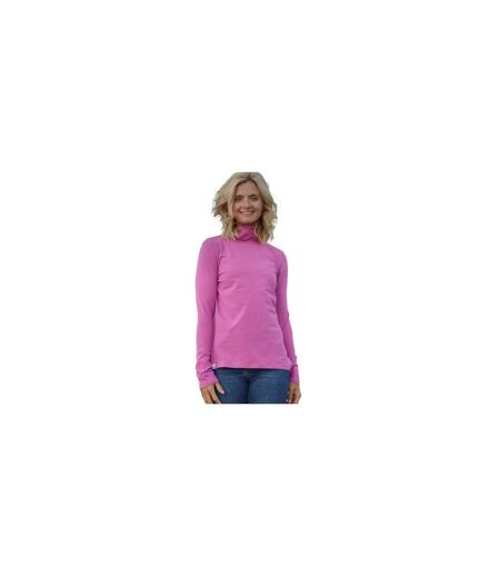 Haut Polaire Manches Longues Motif/style Pénombre Femme Framboise Lazy Jacks