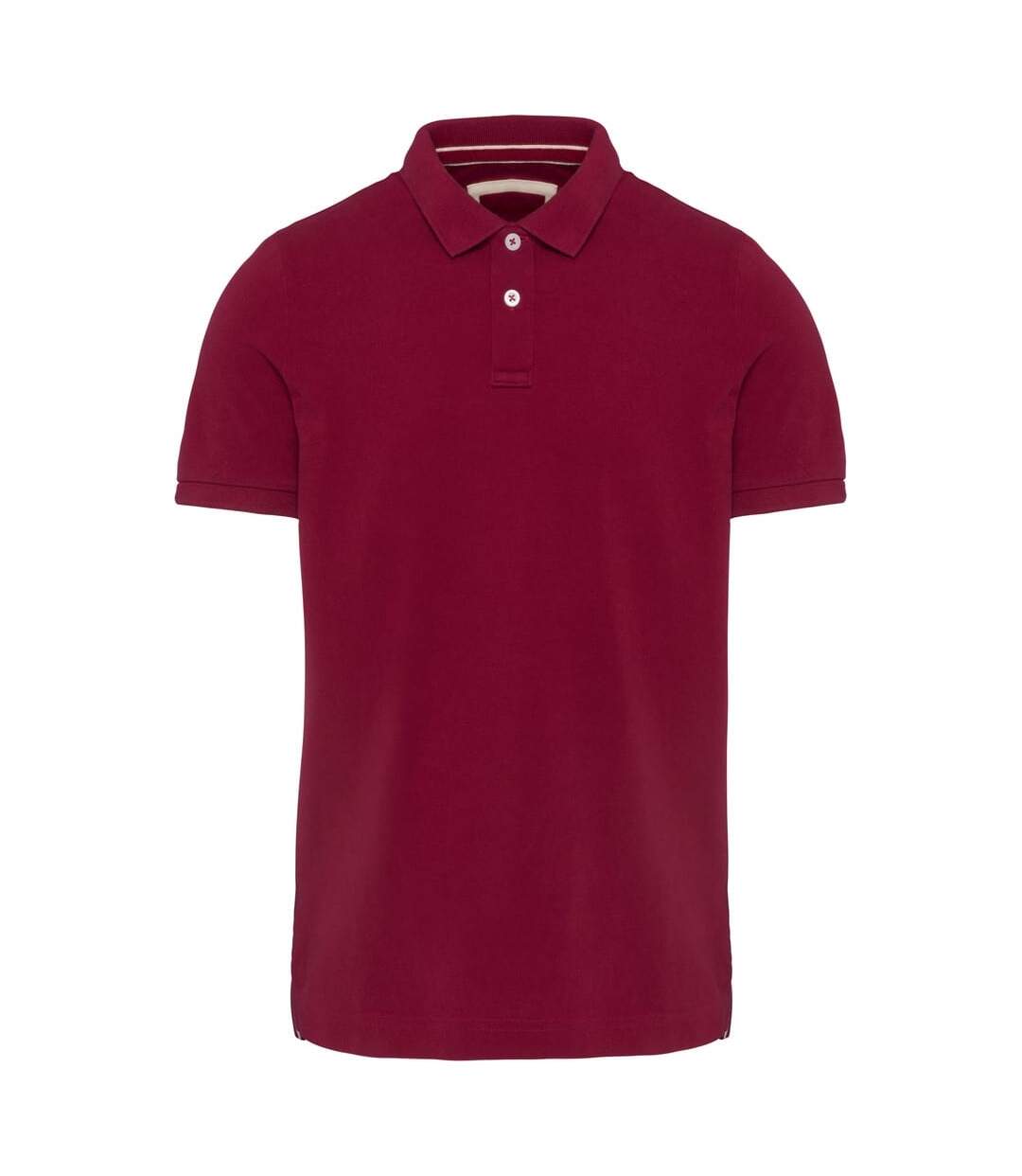 Polo homme rouge foncé Kariban