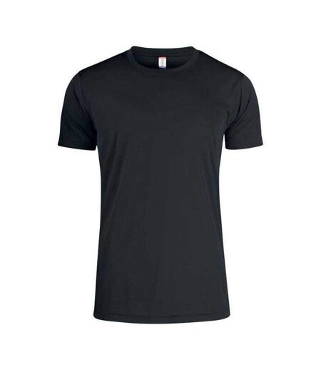 Mens Basic Active T-shirt Black Clique