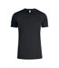 Mens Basic Active T-shirt Black Clique-1