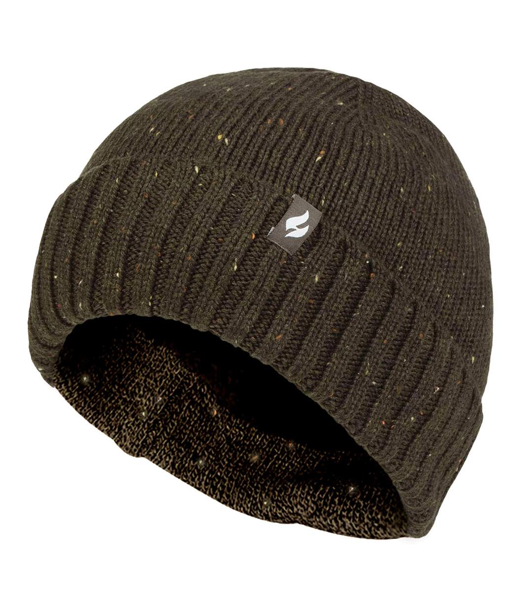 Warm Ribbed Cuff Beanie Hat for Men | Fleece Lined Chunky Winter Hat-1