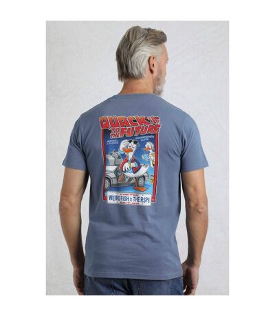 Mens Quack To The Future Rspb Collaboration T-shirt Mid Blue Weird Fish