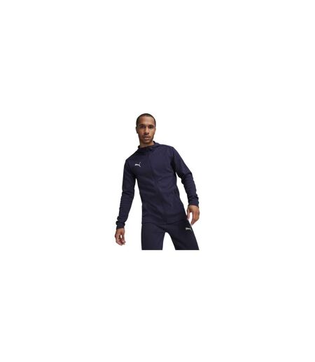 Mens Teamfinal Casuals Full Zip Hoodie Navy Puma