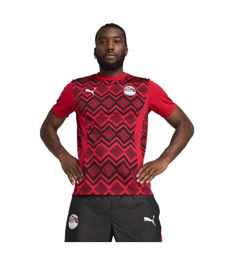 Mens Prematch The Pharaohs Football Shirt Red Puma