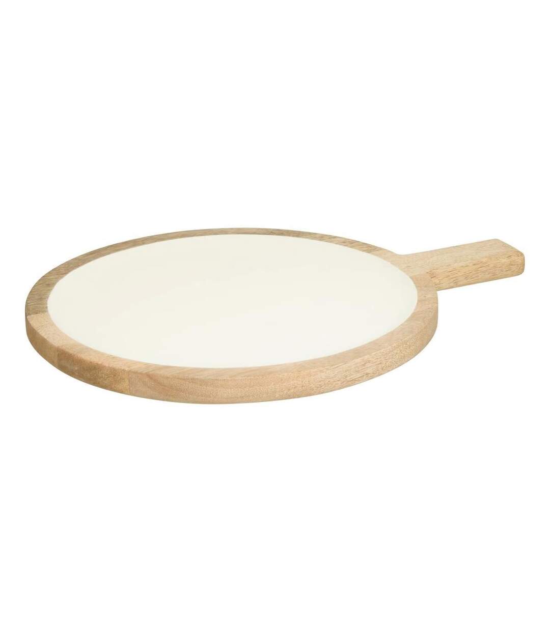 Assiette de Présentation en Bois Inaya 40cm Blanc-1