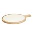 Assiette de Présentation en Bois Inaya 40cm Blanc-1