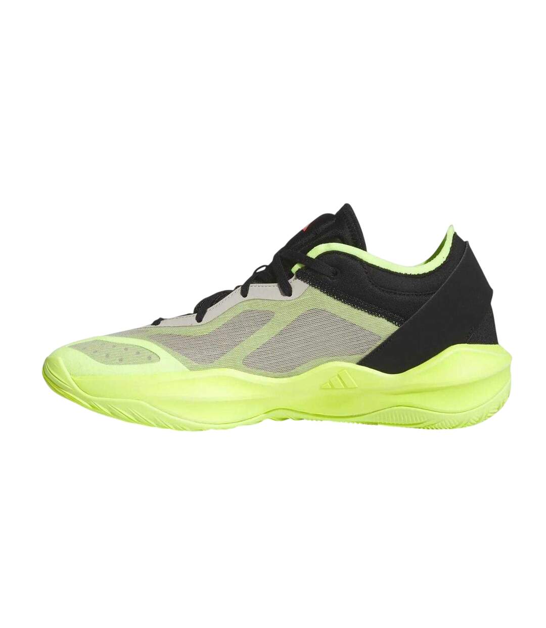 Mens Adizero Select Neon Basketball Shoes Putty Grey Adidas-3