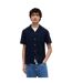 Mens Linen Short-sleeved Shirt Dark Navy Tommy Jeans-4