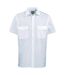 Mens Short Sleeve Pilot Plain Work Shirt Light Blue Premier-2