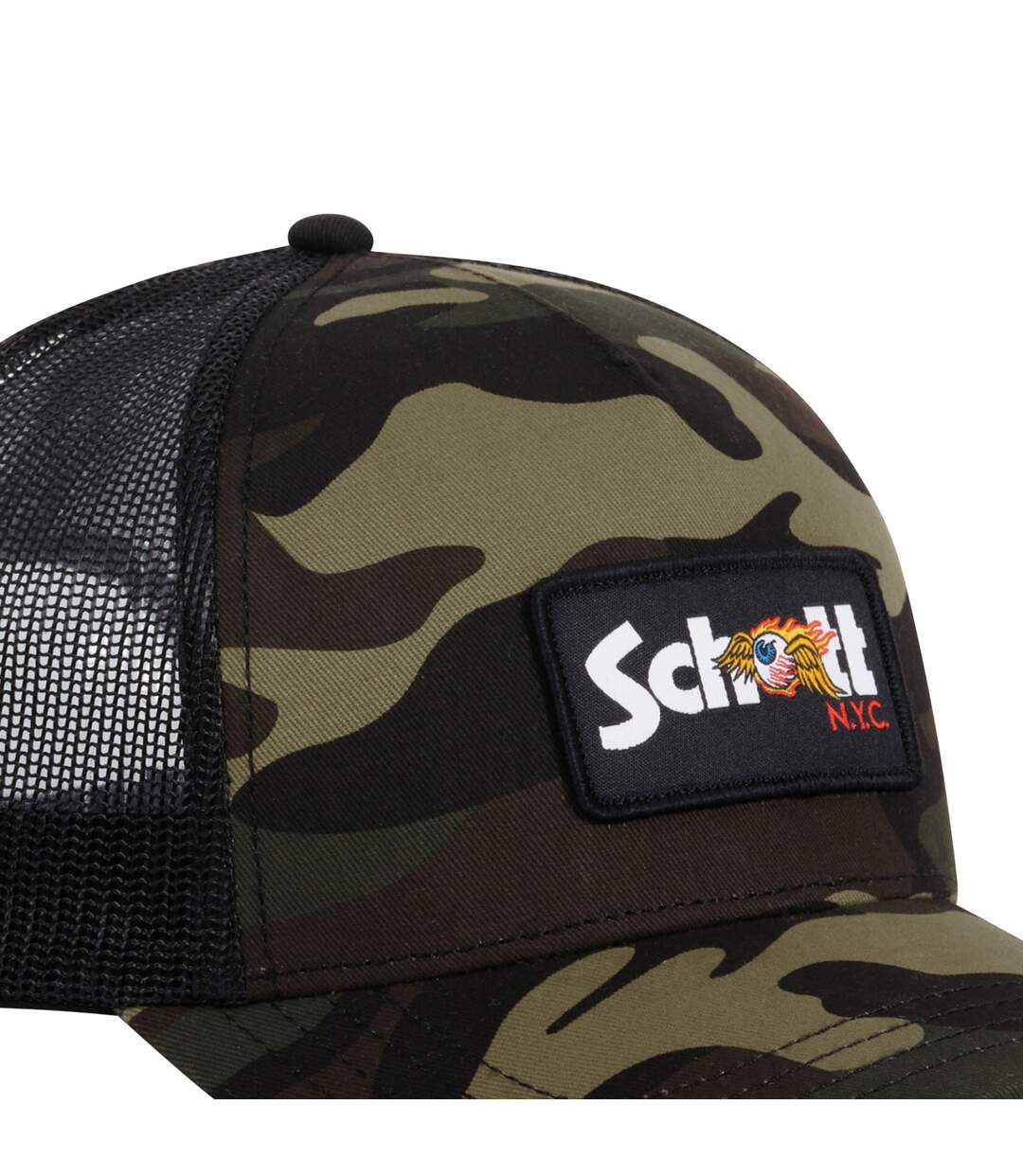 Casquette baseball avec filet camouflage avec badge Army Vondutch-3