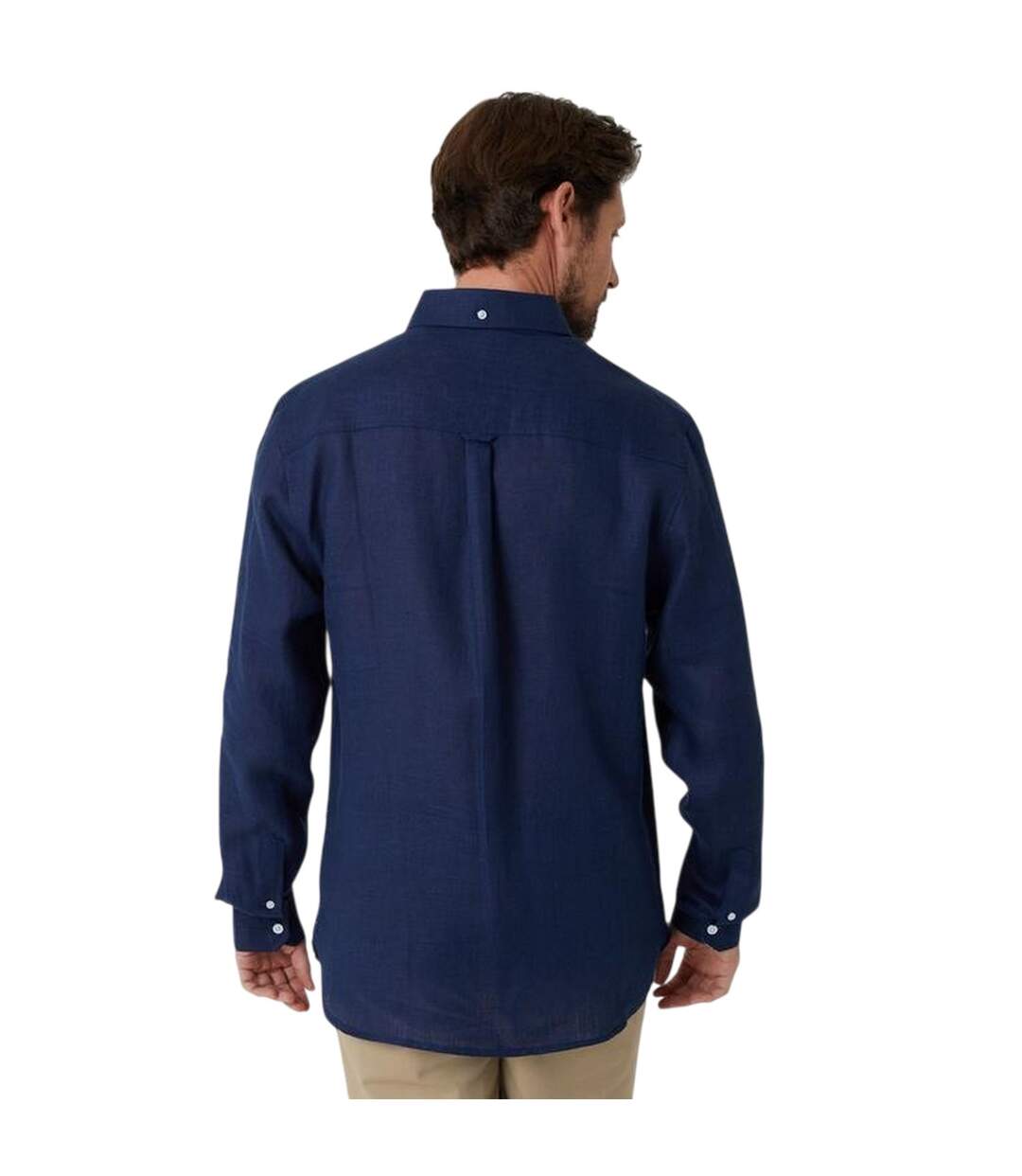 Chemise Habillée Manches Longues Homme Bleu Marine Saltwell-3