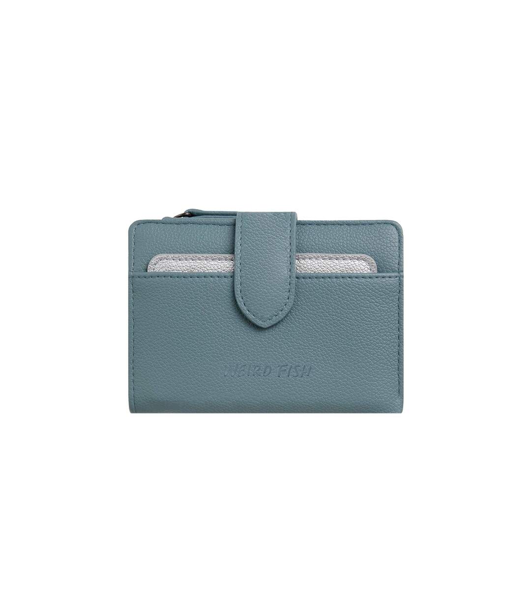 Tabytha plain vegan leather coin purse one size mineral blue Weird Fish-1