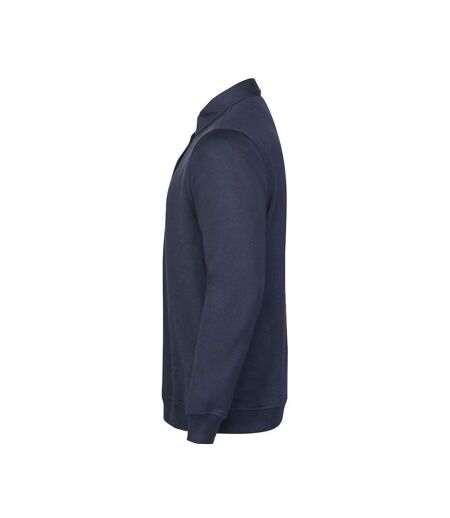 Unisex Adult Homerun Long-sleeved Polo Shirt Navy Printer