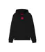 Mens Drawstring Hoodie Black Hugo-2