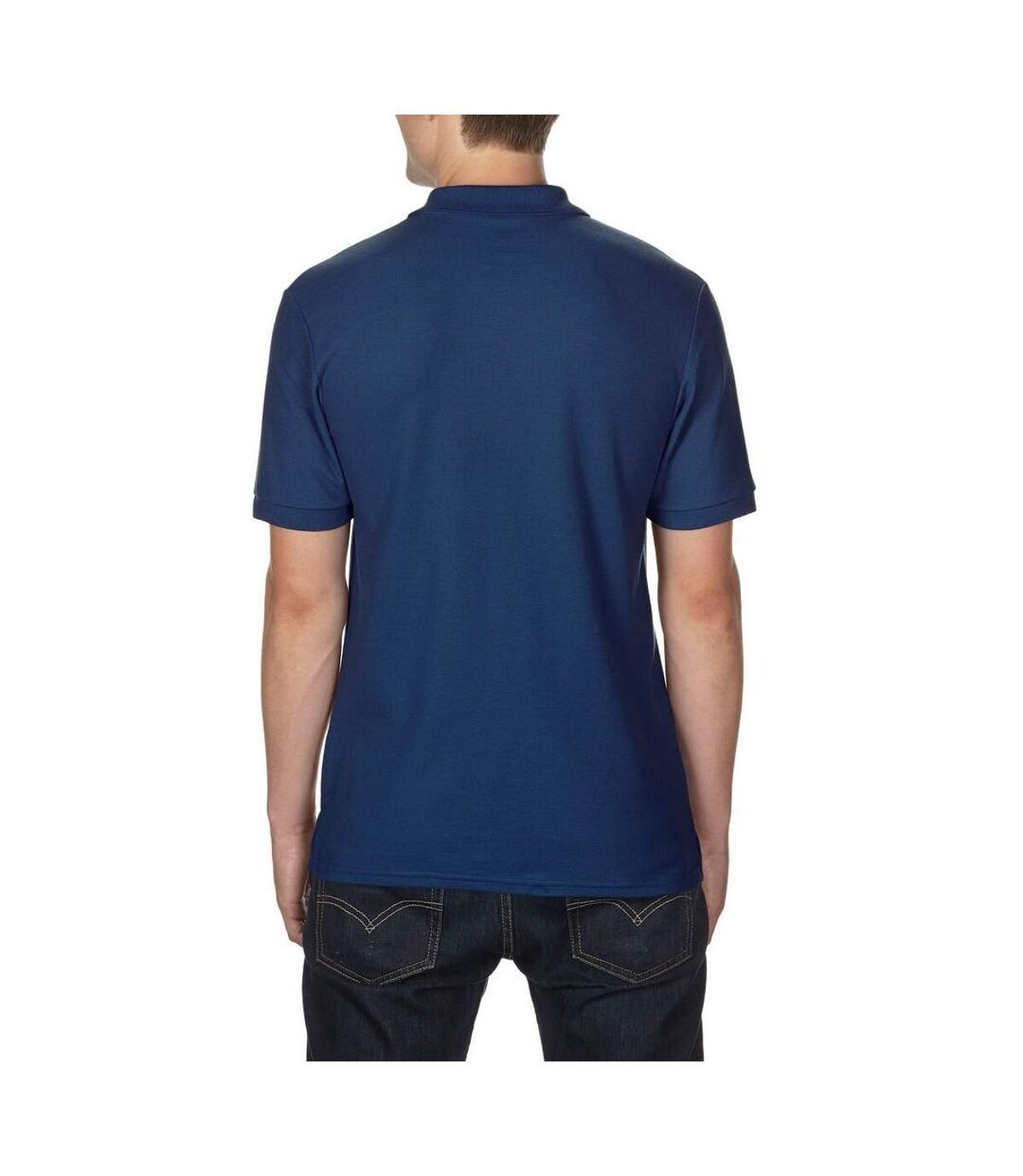 Gildan Mens DryBlend Adult Sport Double Pique Polo Shirt (Navy) - UTBC3191