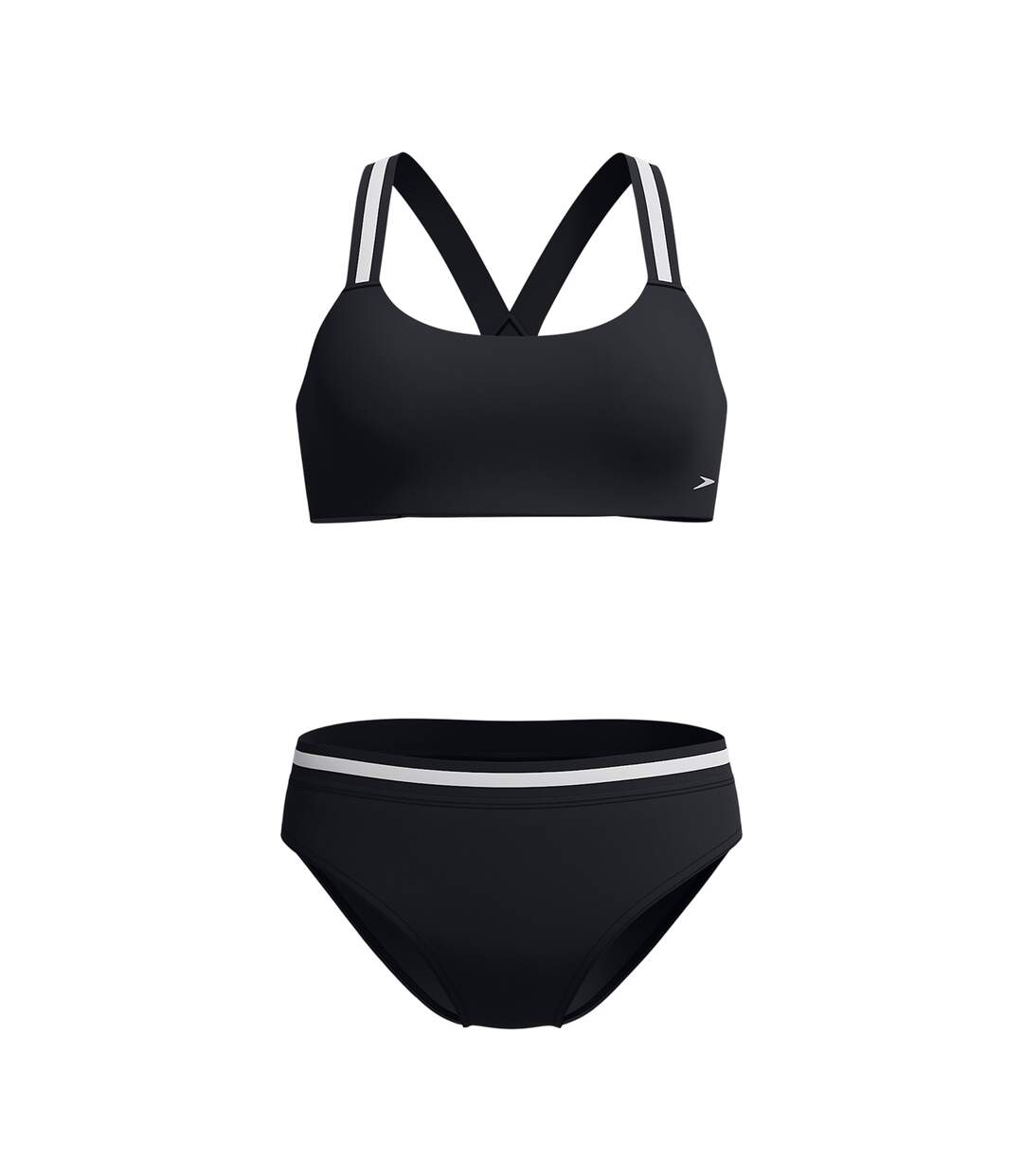 Womens/ladies Vanquisher Performance Two-piece Swimsuit Black Speedo-2