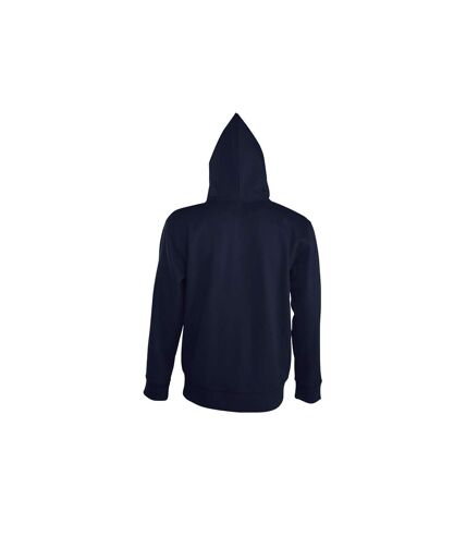 SOLS Mens Seven Full Zip Hooded Sweatshirt / Hoodie (French Navy) - UTPC340
