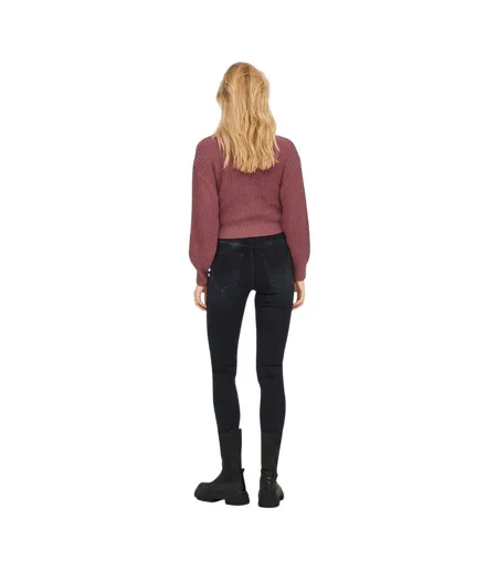 Womens/ladies Cropped V Neck Cardigan Rose Only