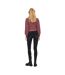 Womens/ladies Cropped V Neck Cardigan Rose Only-3