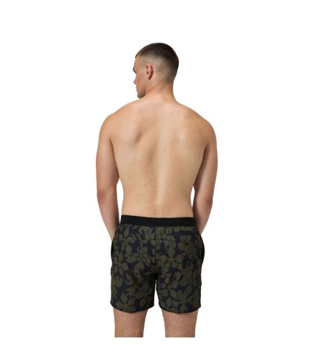 Mens Lookout Leaves Swim Shorts Dark Green Speedo