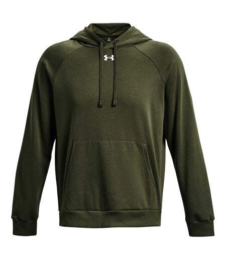 Sweat À Capuche Homme Bleu Marine Blanc Under Armour