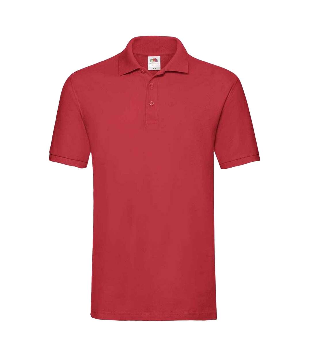 Polo manches courtes homme rouge Fruit of the Loom