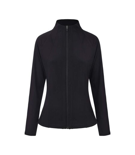 Womens/ladies Essential Fitted Raglan Jacket Black LA Gear