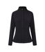 Womens/ladies Essential Fitted Raglan Jacket Black LA Gear-1
