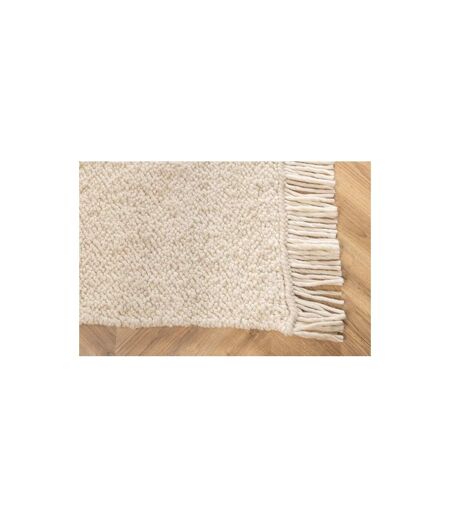 Tapis Déco en Laine Betina 160x230cm Blanc