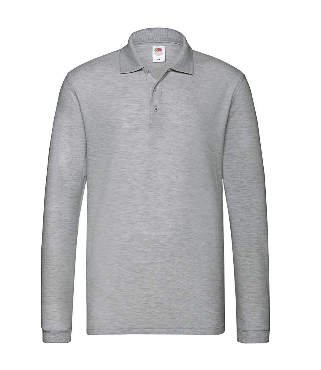 Polo premium homme gris clair chiné Fruit of the Loom-1