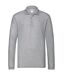 Polo premium homme gris clair chiné Fruit of the Loom-1