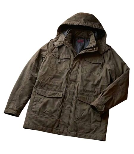 WINCHESTER NELSON1T — Parka taupe foncé : protection déperlante et style authentique