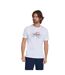T-shirt Motif/style Taureau Tailladé Homme Blanc Raging Bull-1