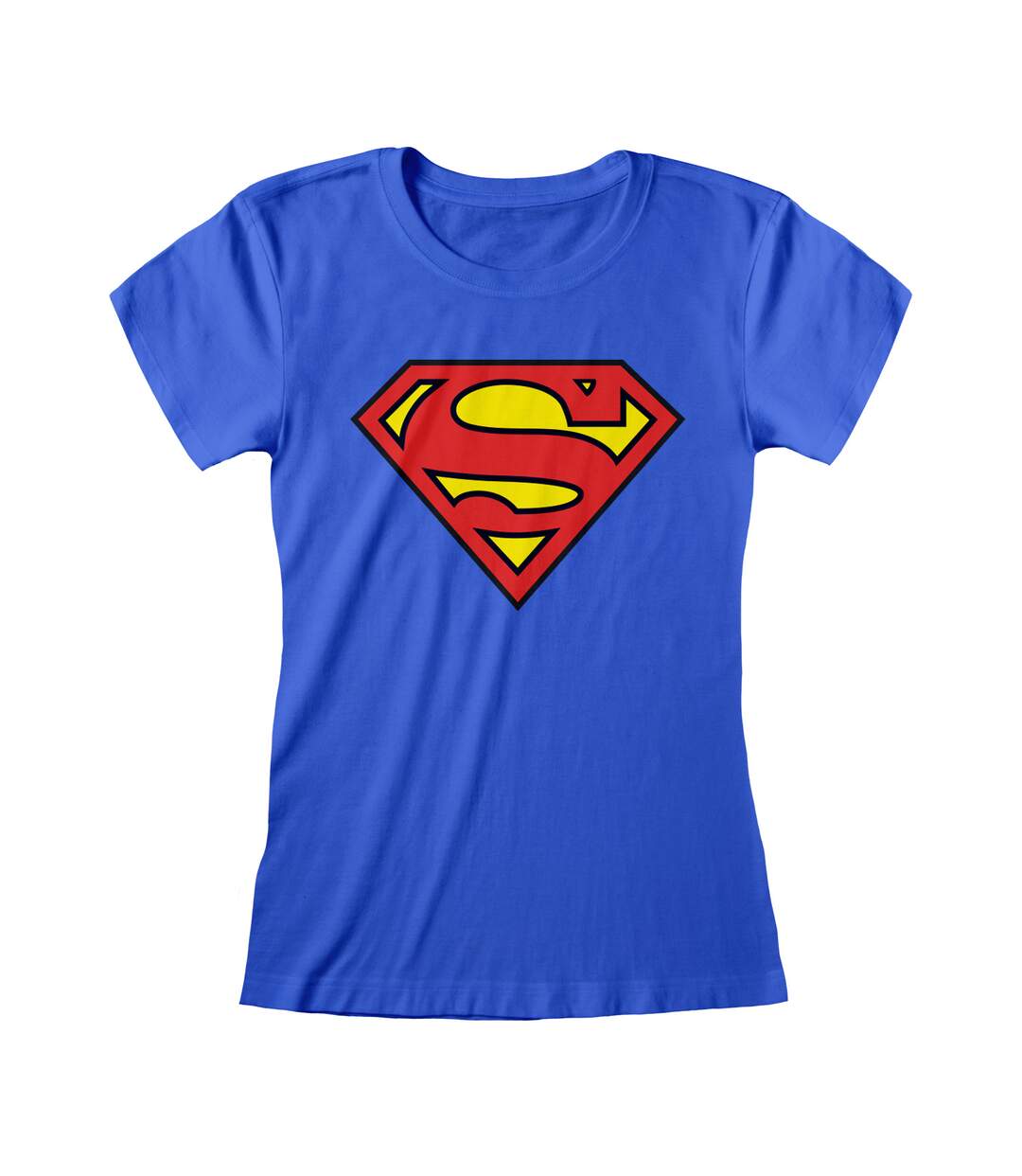 Superman Womens/Ladies Logo T-Shirt (Blue)