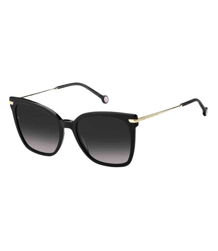 Womens/ladies Th1880 0807 9o Gradient Sunglasses One Size Gold Black Tommy Hilfiger