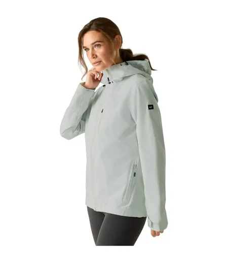 Womens/ladies Oklarna Waterproof Jacket Gray Dawn Regatta