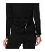 Womens/ladies Logo Long-sleeved Cycling Jersey Black Pinnacle-4