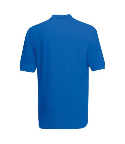 Fruit Of The Loom Mens 65/35 Heavyweight Pique Short Sleeve Polo Shirt (Royal) - UTBC382