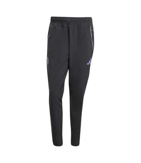 Pantalon De Survêtement Motif/style Manchester United Fc 2025/2026 Homme Noir Adidas