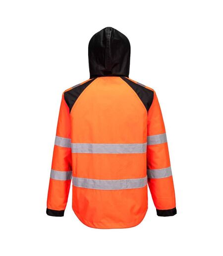 Veste Imperméable Wx2 Adulte Orange Noir Portwest