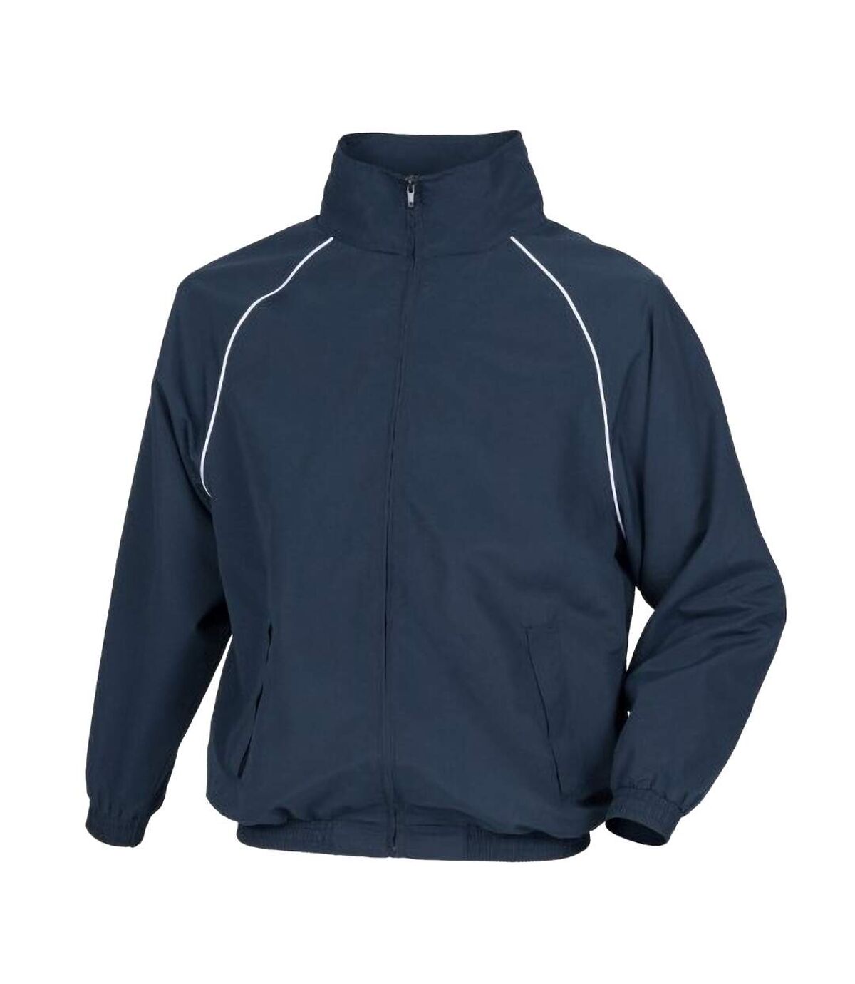 Tombo Mens Teamsport Start Line Sports Training Track Jacket (Navy/ White piping) - UTRW2875