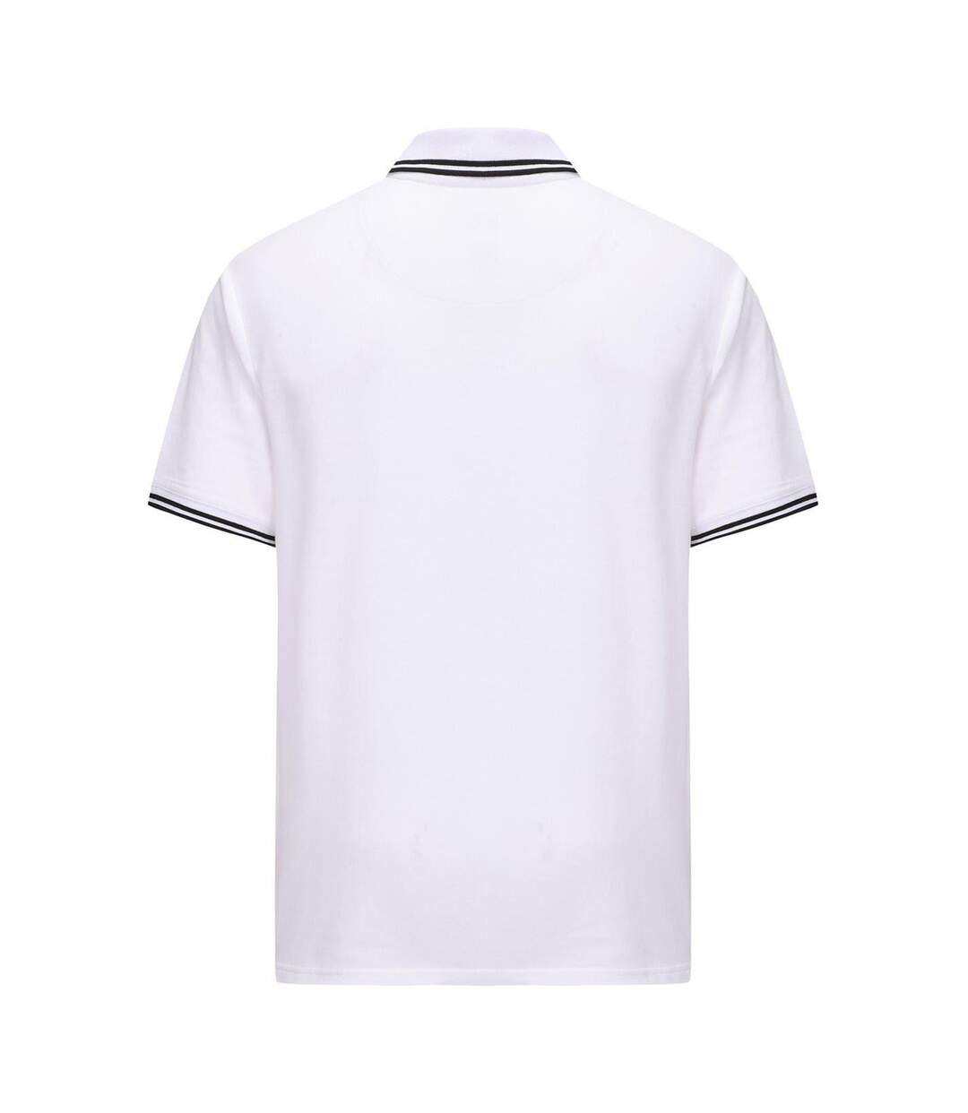 Polo Manches Courtes Barton Homme Blanc Pretty Green-2