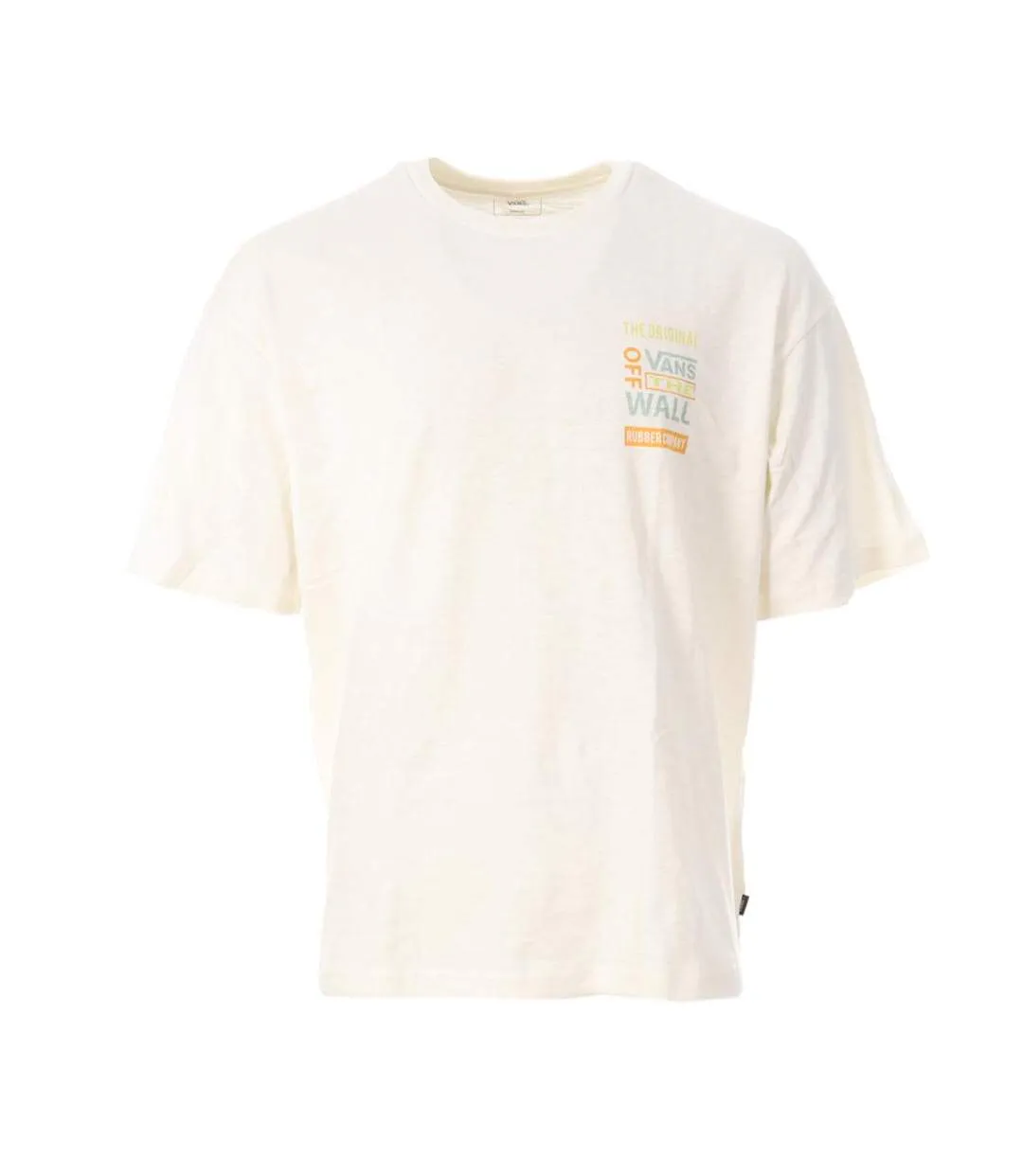 T-Shirt blanc homme vans logos-1