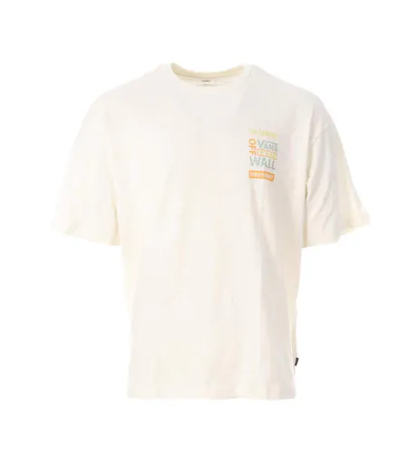 T-Shirt blanc homme vans logos