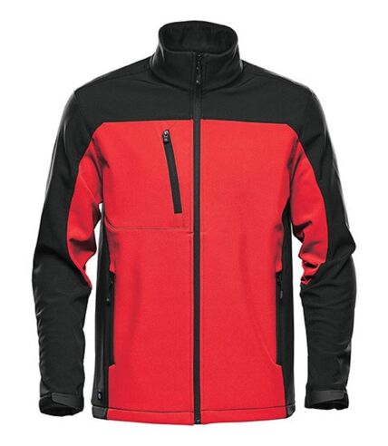 Veste softshell - Homme - BHS-3 - rouge bright et noir