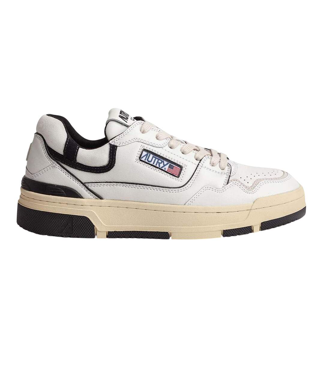 Baskets Motif/style Logo Adulte Blanc Noir Autry-3