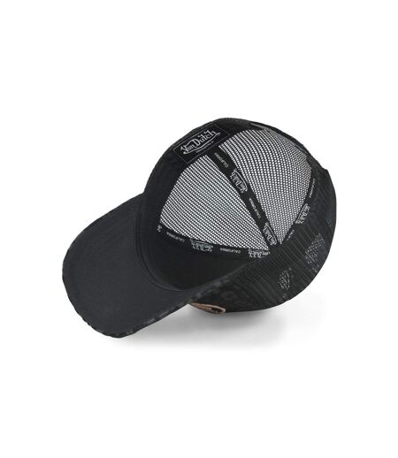 Casquette baseball avec filet all over imitation fourrure Léopard Vondutch